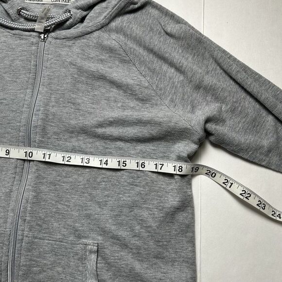Calvin Klein Performance Ruched Sleeve Long Sleeve Zip Up Jacket Large - Picture 5 of 7